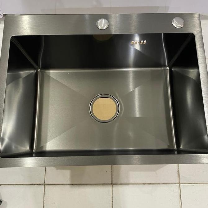 Sale Bak Cuci Piring 60X45 Cm Black Stainless Steel 1 Lubang