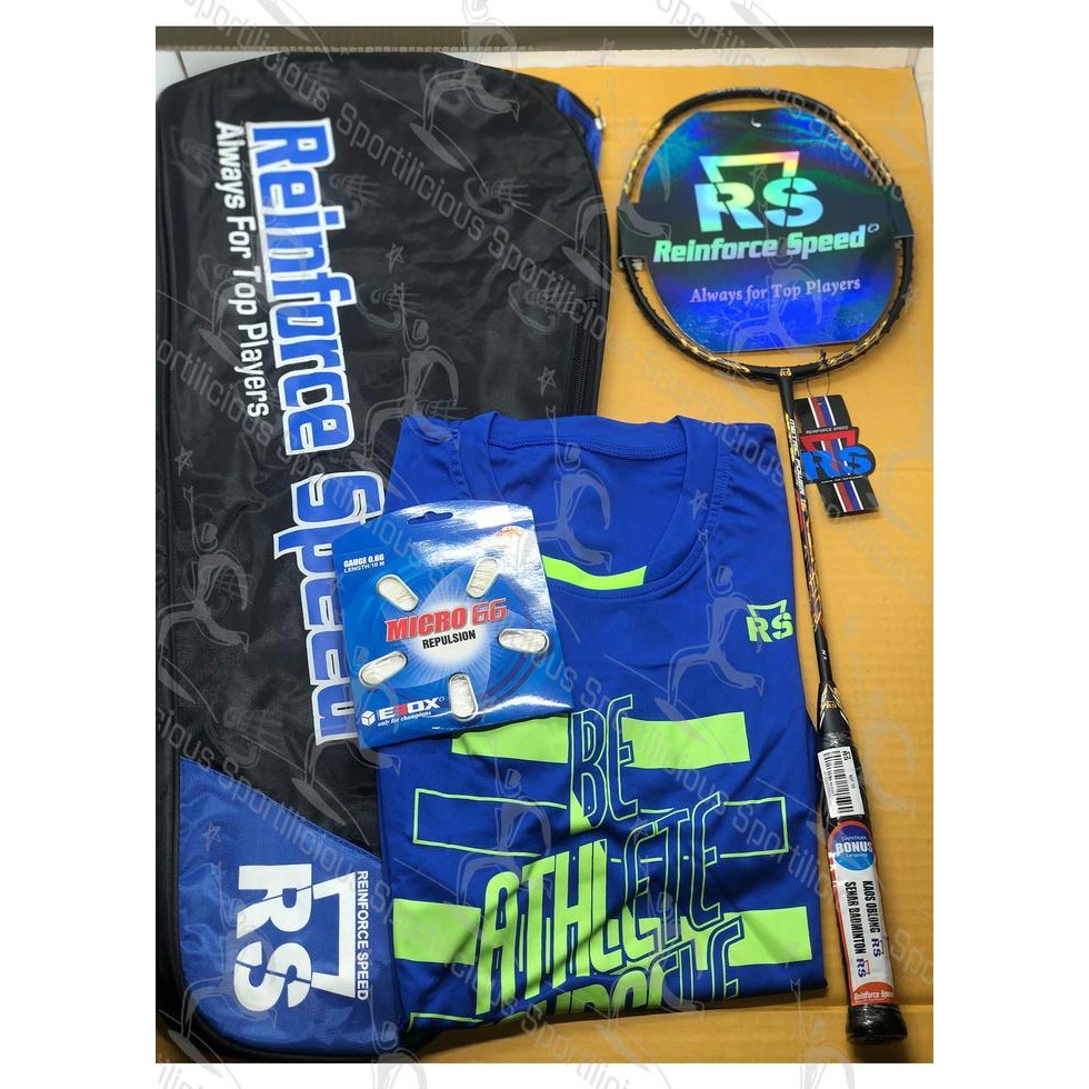 Raket Bulutangkis / Badminton Rs Metric Power 16 N Ii Fullset Original