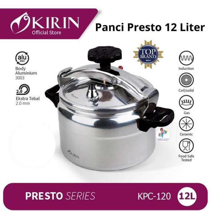 Spesial Panci Presto Kirin Kpc120