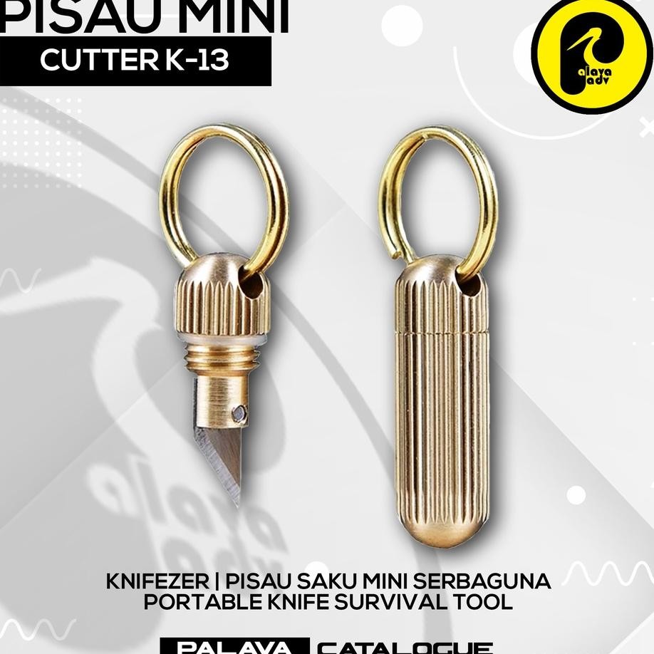 

''Terlaris" Pisau Cutter Mini Gantungan Kunci - K13 Golden Murah
