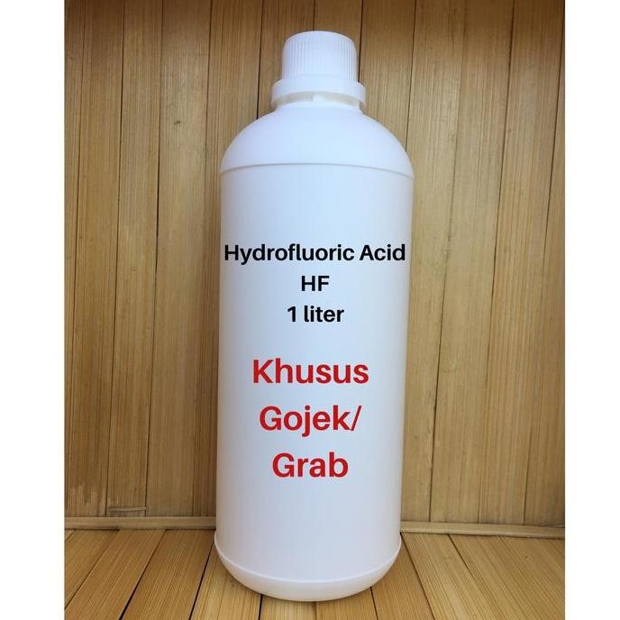 Terjangkau Hydrofluoric Acid Hf Asam Fluorida 55% Khusus Gojek/Grab 1 Liter