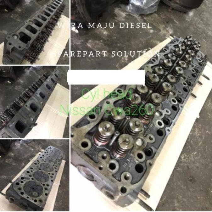 Cylinder Head Komplit Kop Deksel Kepala Silinder Nissan Cwa 260 Euro Orriginal Part