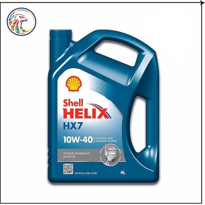 Oli Mobil 4Liter Shell Helix Hx-7 10W40 Shell Helix Hx-8 5W30 Original Best Seller