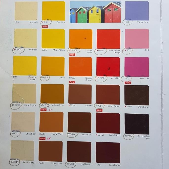 CAT MINYAK PLATONE 8000 UNTUK BESI DAN KAYU WARNA NIPPON PAINT DS