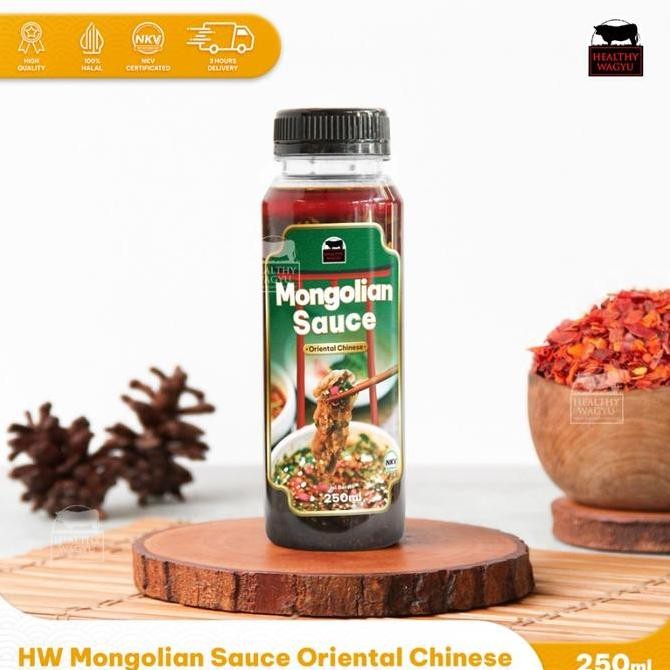 

Ready Mongolian Sauce Oriental Chinese Yakiniku Halal 250ml Healthy Wagyu