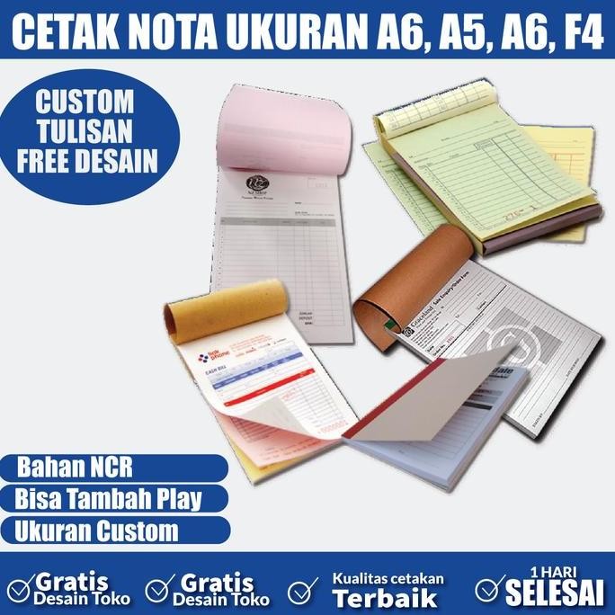 

produk baru!! cetak nota custom olshop / skincare / nota toko / nota bon / invoice s