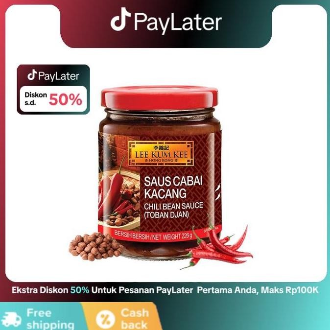 

Tersedia LEE KUM KEE Chili Bean Sauce Saus Cabai Kacang Sichuan 226 gr