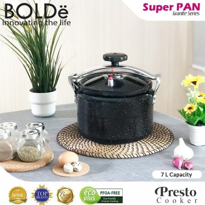 Miliki Bolde Presto Cooker 7L Granite Black