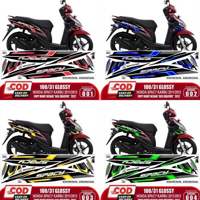 BRG BARU Sticker Striping Decal Honda Spacy Karbu 2011/2012 Variasi ARS002
