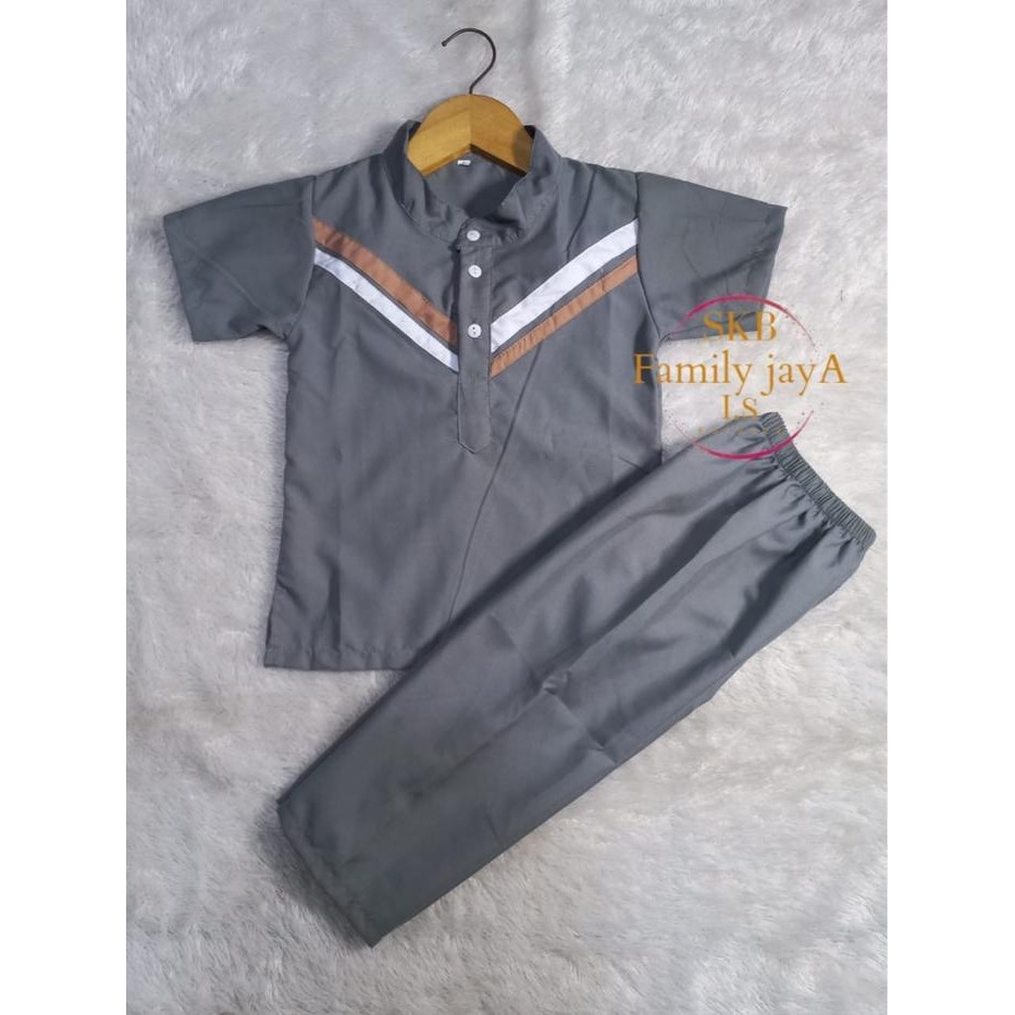 Baraka- Setelan Koko Anak Baju Koko Anak Laki Laki Baju Muslim Anak Umur 1-12 Tahun