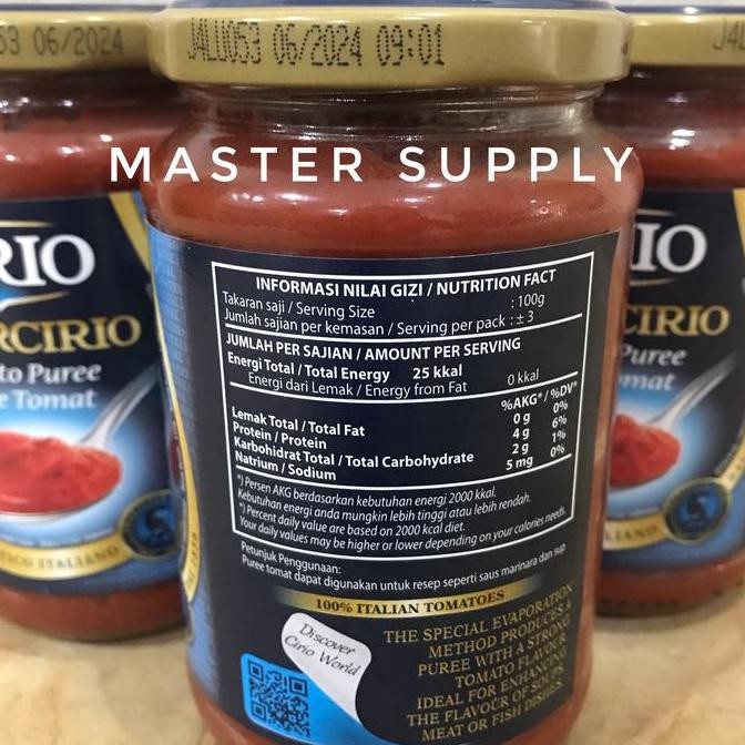 

Diskon! Cirio Supercirio Tomato Puree 350 Gr / Saos Tomat / Pasta Tomat