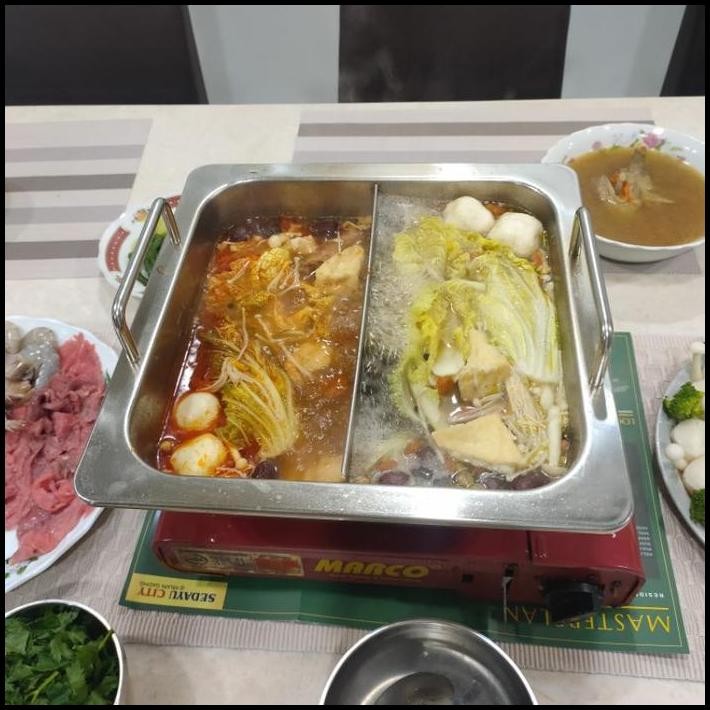 

Hot Pot/Shabu Shabu Pan 2 Rasa Kualitas Premium