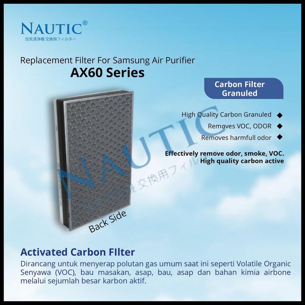 FILTER SAMSUNG AIR PURIFIER AX60 AX60R AX60R5080WD AX5000 REPLACEMENT