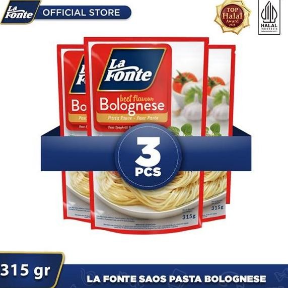 

Tersedia LaFonteSaos Pasta Bolognese 315gr - 3 Pcs