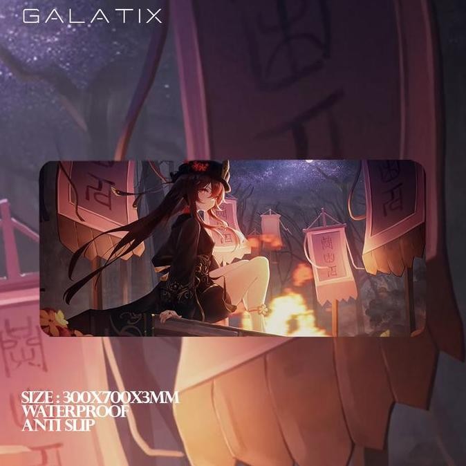 MOUSE PAD GENSHIN IMPACT HOYOVERSE MOUSEPAD ANIME XL XXL WATERPROOF BAAL AYATO GUANYU YOIMIYA HUTAO 
