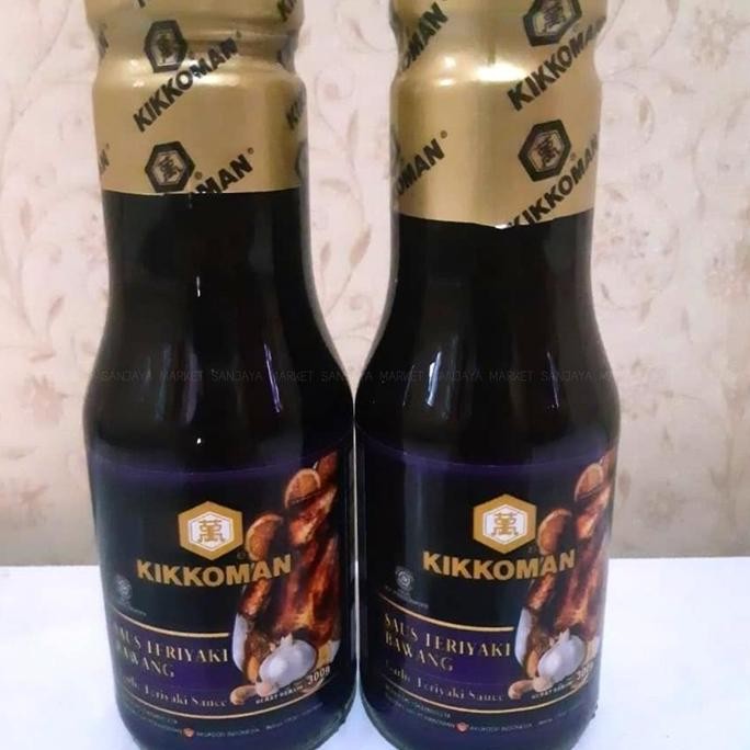 

saos saus kikkoman teriyaki bawang garlic korea terlaris