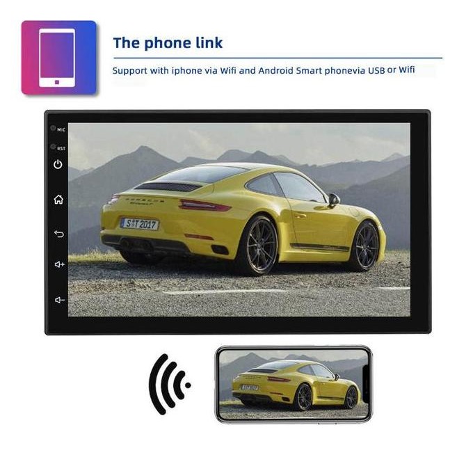 Single Din 7 Inchi Android Gps Wifi Tape Mobil Untuk Mobil Single Din Promo