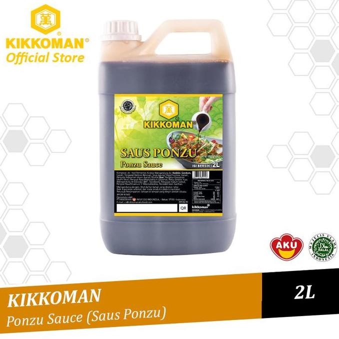 

kikkoman ponzu sauce saus shabu halal jerigen 2l terlaris