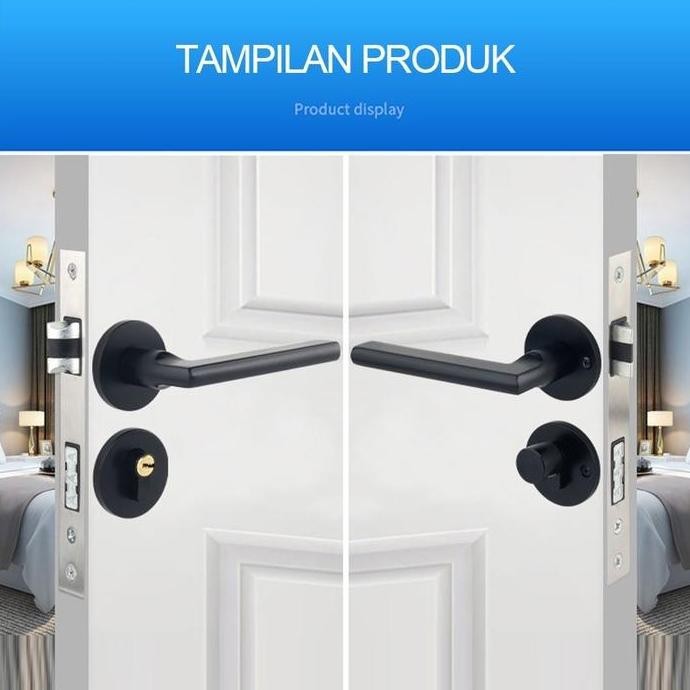 Kunci Pintu Premium Door Lock Gagang Pintu Model Erandle Pintu Kamar Tidur Kamar Premium Gagang Pint