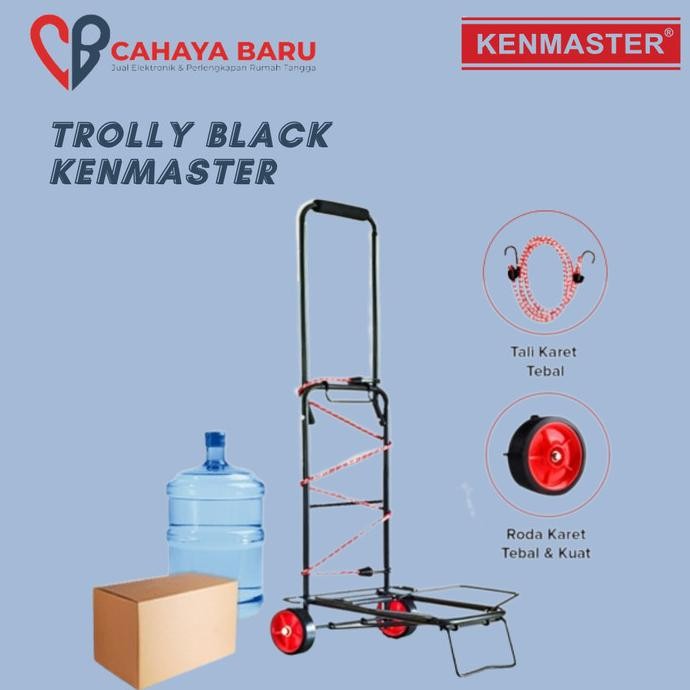 Troli Lipat Serbaguna Trolly Black Kenmaster Premium