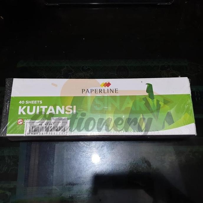

produk baru!! buku kwitansi tanggung paperline kt40t 1pak isi 10pc