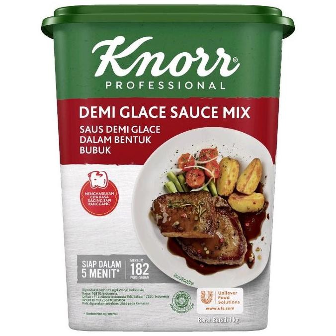 

Tersedia Knorr Demi Glace Sauce Mix 1kg Bubuk Saus Steak
