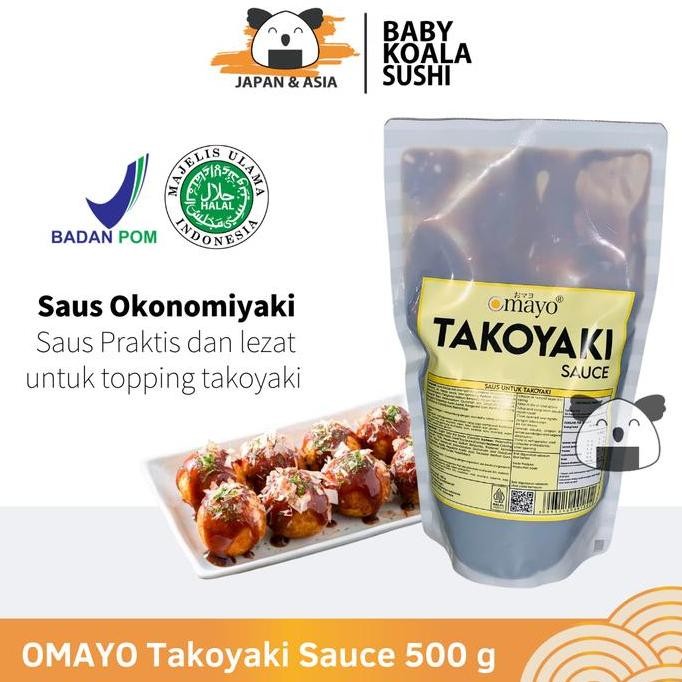 

Diskon! Omayo Takoyaki Sauce 500 G Halal Saus Topping Takoyaki & Okonomiyaki