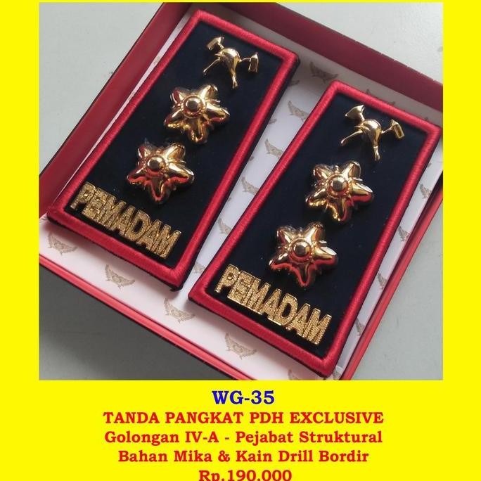 Wg_35 Pangkat Pemadam Pdh Gol Iv-A New Stok