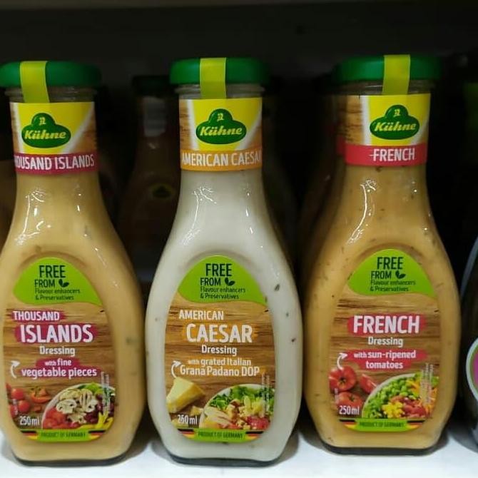 

PROMO KUHNE SALAD THOUSAND ISLAND / AMERICAN CAESAR / FRENCH DRESSING 250ML