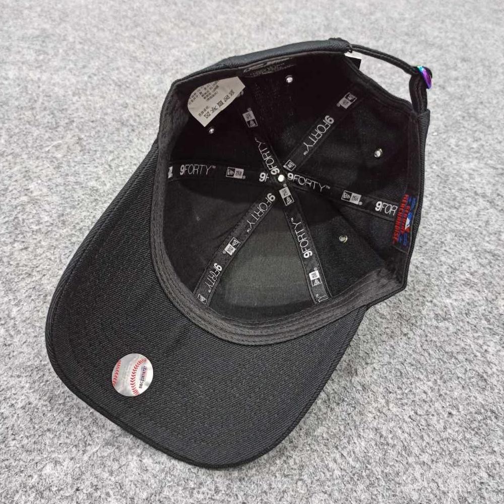 we-12 ii-99 G-005 Topi Ny Newera Black Logo Rainbow Iron Unisex Terlaris Berkualitas