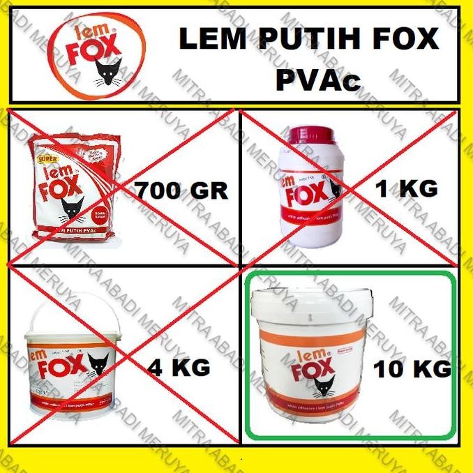 

ready Lem Putih Lem Kayu Lem PVAc Lem FOX 10kg