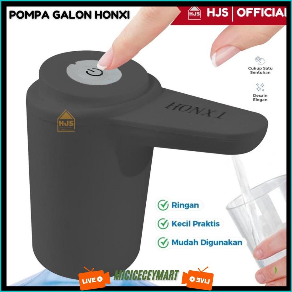 [Hjs] Pompa Air Galon Elektrik Listrik Portable Water Electric Pump Premium Honxi Dispenser Air Cod