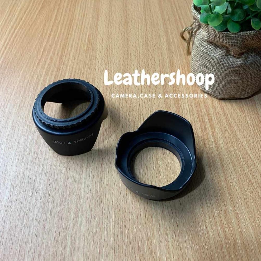Ready Universal Lens Hood Lensa  Diameter 49Mm Canon Sony Fuji Nikon