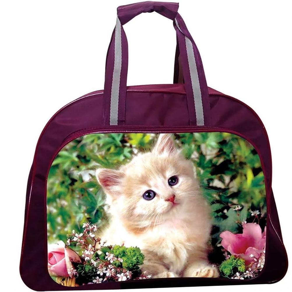 Ready Tas Travel Motif Karakter Kucing  Elle Bag/ Tas Travel Pakaian Besar /Tas Koper Jinjing Pakaia