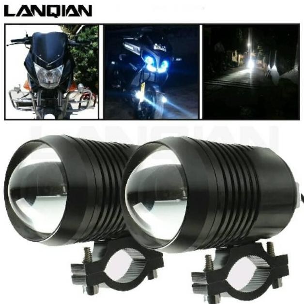 Promo LAMPU TEMBAK SOROT LED PROJIE PROJEKTOR U1 PUTIH CREE LAMPU MOTOR COD