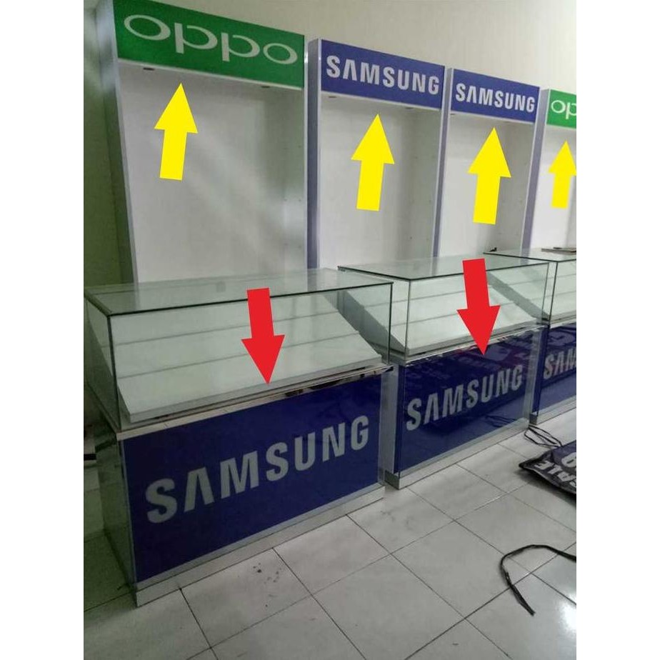 

ready STIKER VINYL LOGO ETALASE TOKO, KONTER HP