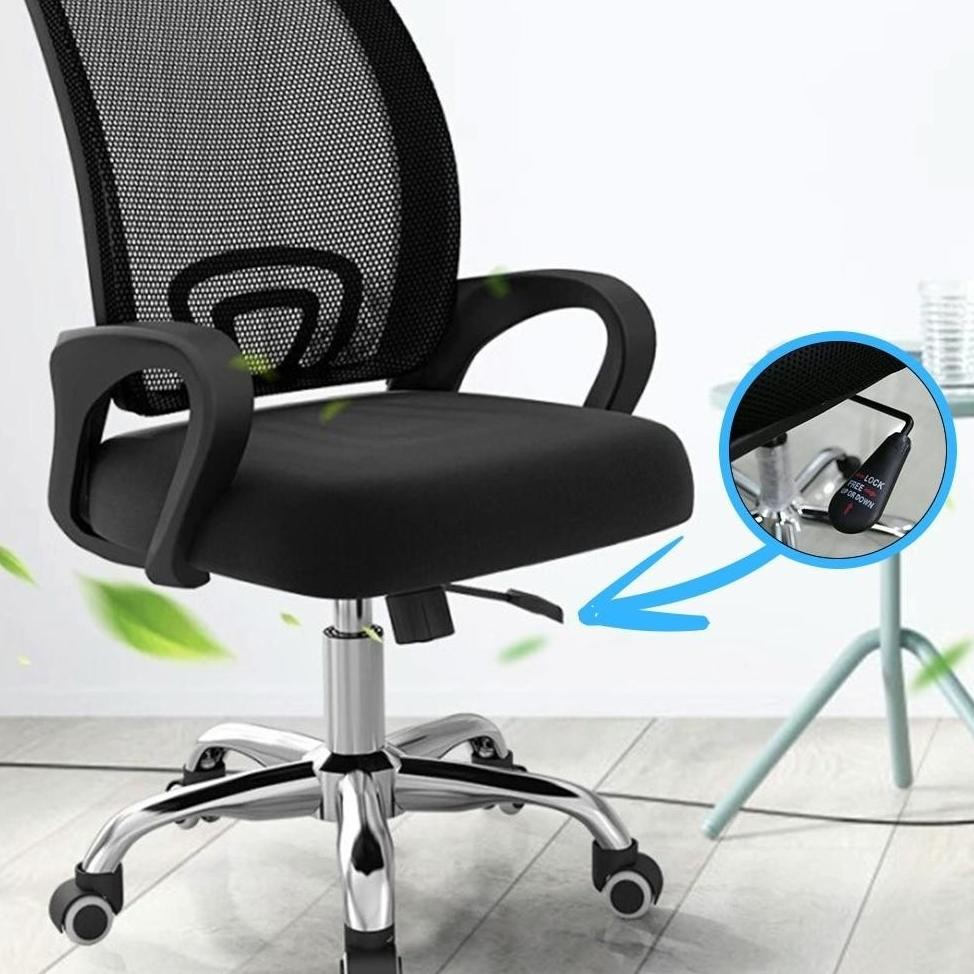 Kursi Kerja Kursi Kantor Putar Murah Kursi Kaki Besi Chrome Kursi Jaring