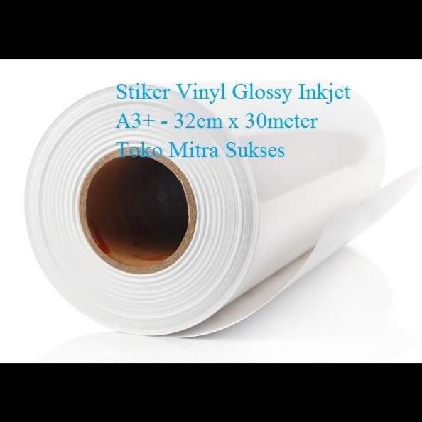 

ready Stiker Vinyl Inkjet A3+ Roll - 32cm x 30m