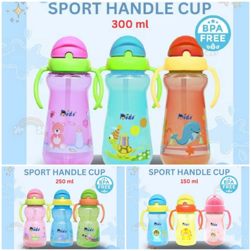 Dodo Sport Handle Cup / Botol Minum Anak / Botol  Minum Anak Gagang