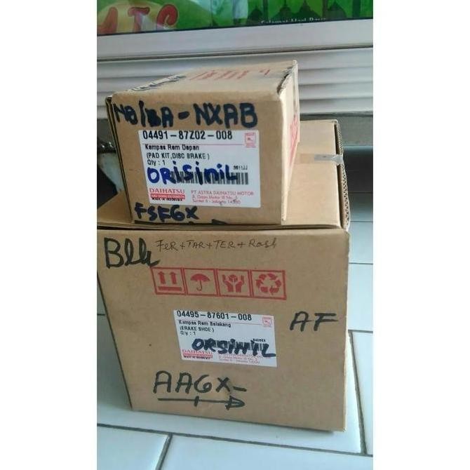 NEW Kampas Rem Depan & Belakang Avanza/Xenia ORIGINAL DAIHATSU