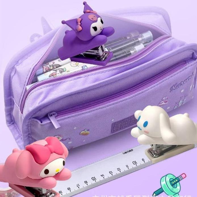 

ready Stapler Staples Steples Stepler Cetrekan 3D Lucu Gemoy Kuromi Cinnamoroll My Melody Hello Kitty