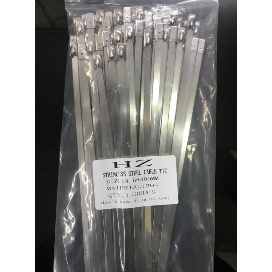 

NEW HZ Stainless Steel Cable Ties 4,6 x 400 mm SS304/kabel tis stanless