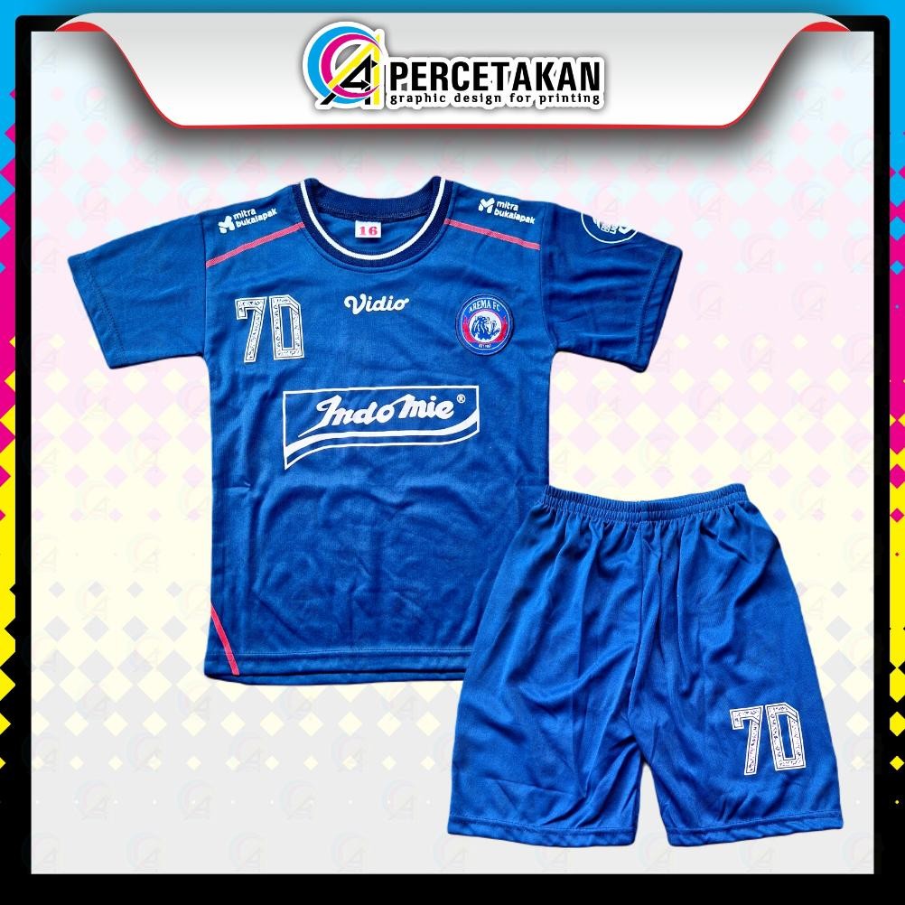 Ready Jersey Bola Arema Fc Terbaru Setelan Gratis Sablon Nama Pakaian Baju Kaos Futsal Olahraga Anak