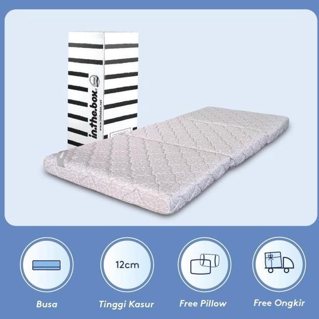 Kasur Lipat Lantai IN THE BOX Flip Z - Gratis Bantal & Tas Kasur Lipat
