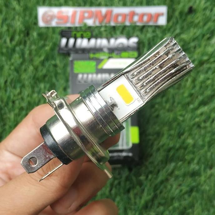 Promo Lampu LED H4/HS1 Mobil/Motor 2 Sisi Kuning/Warm White Luminos COD