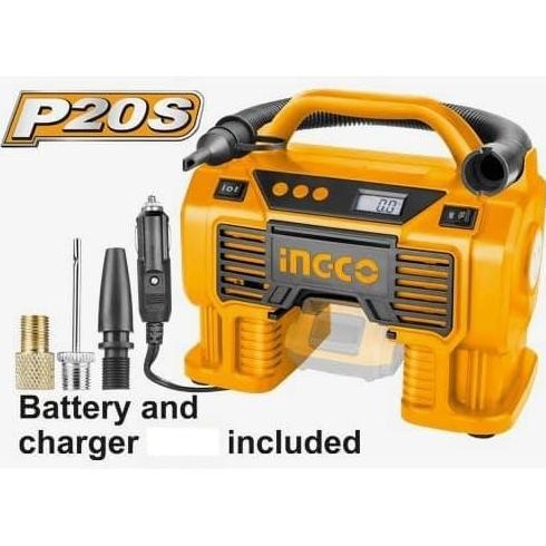 Mini Compressor Angin Baterai Cordless 20 Volt INGCO Tipe CACLI2002