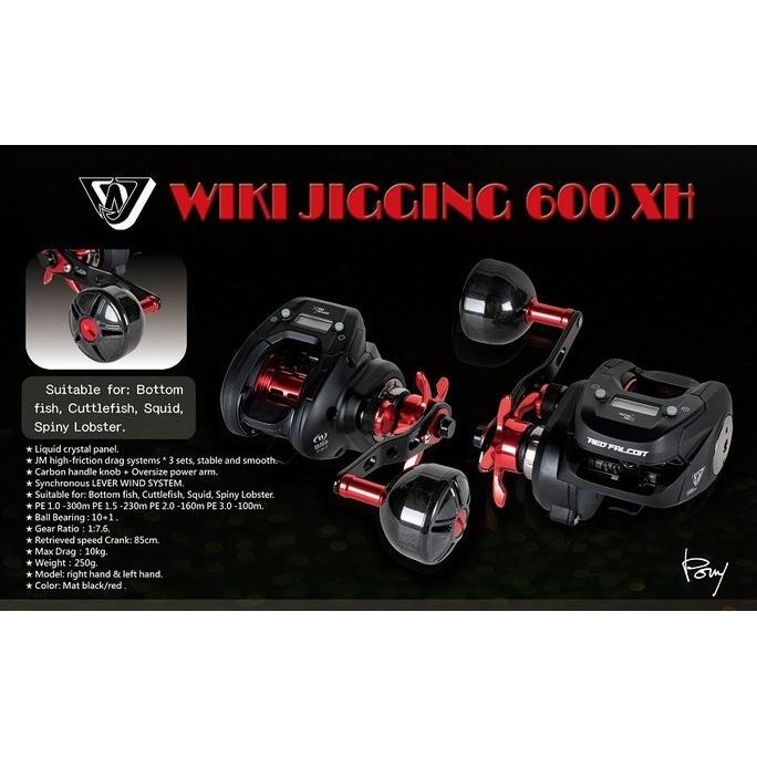 TERBARU - Reel Jigging Master WIKI 600XH Digital Line-Counter Reel Overhead