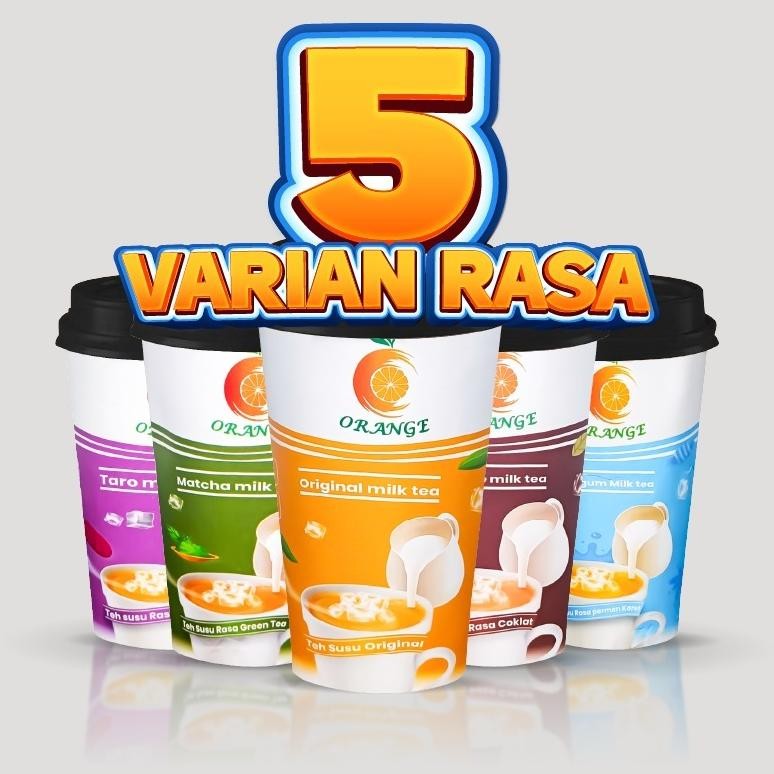 

Bubuk Minuman + Cup Rasa PLAIN 250gr Serbuk Minuman Kekinian Matcha Coklat Milk Tea