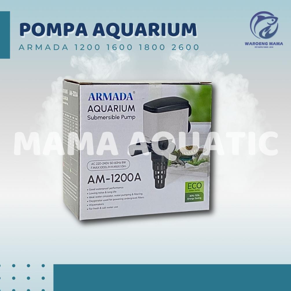 Ready Pompa Air Aquarium Armada Am 1200 1600 1800 2600 Mesin Filter Aquarium Hemat Listrik Pompa Aqu