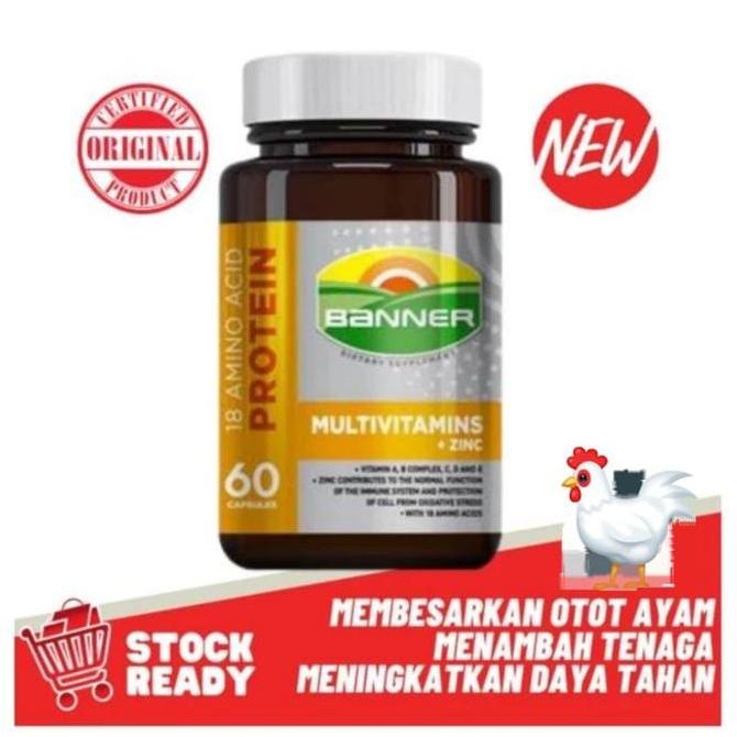 NEW BANNER PLUS GOLD THAILAND SUPLEMEN AYAM ADUAN PENAMBAH TENAGA AYAM OTOT